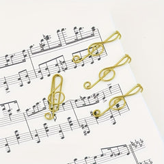 30pcs Cartoon Paper Clips Music Note Rabbit Easy To Organize Paper Clips