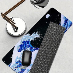 XL Anti-slip Mouse Pad - Boats & Waves Night Sky