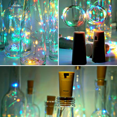 5pcs Wine Bottle Lights Cork 30 LED Colorful Fairy String Lights