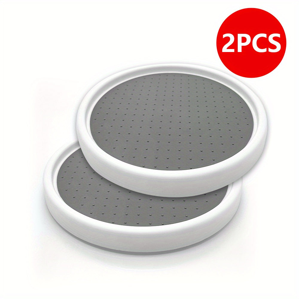 2pcs Lazy Susan Organizers 10 Inch Turntable Rack for Cabinet Pantry Storage