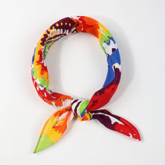Rainbow Tie Dye Bandana Hip Hop Print Square Scarf Head Wrap Unisex LGBT Pride