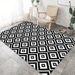 Geometric Area Rug Quick Dry Absorbent Bath Mat 78.74" x 118.1"