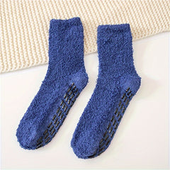 Men's Non-slip Warm Plush Sleep Socks