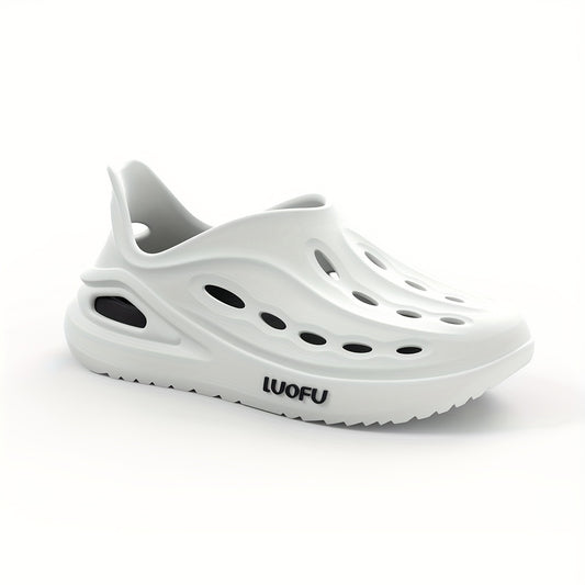 Men's Hollow Out Closed Toe Foam Clogs Non Slip Beach Sandals