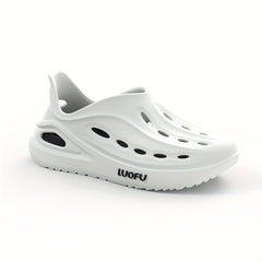 Men's Hollow Out Closed Toe Foam Clogs Non Slip Beach Sandals