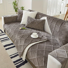 Quilted Sofa Slipcover Furniture Protector for Home Decor