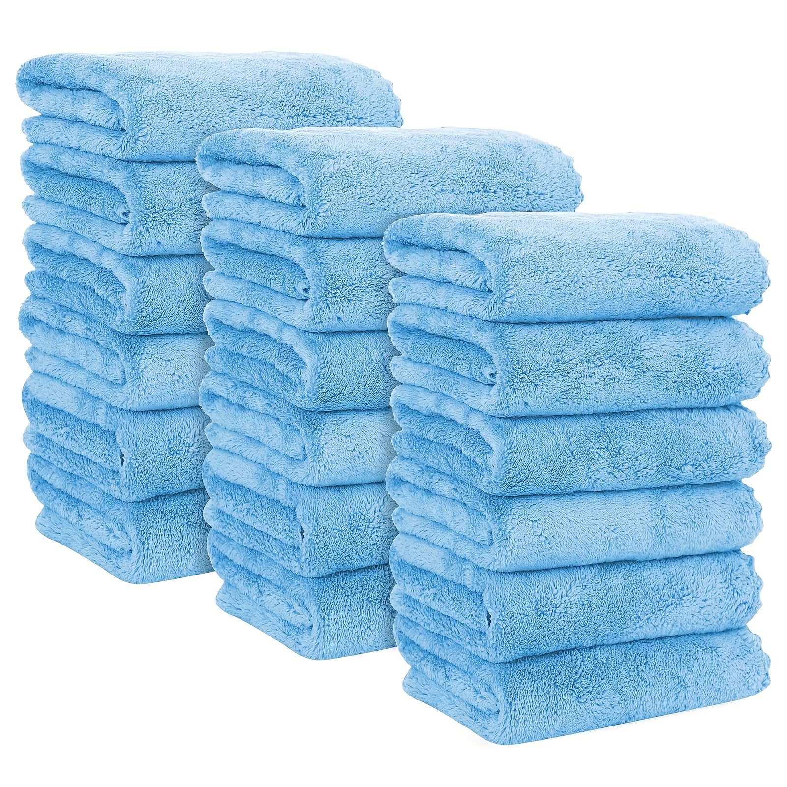 6pcs Colorful Hand Towels Set Microfiber Coral Velvet Face Towels