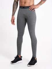 Men's Solid Leggings Active Quick Drying Sports Compression Pants
