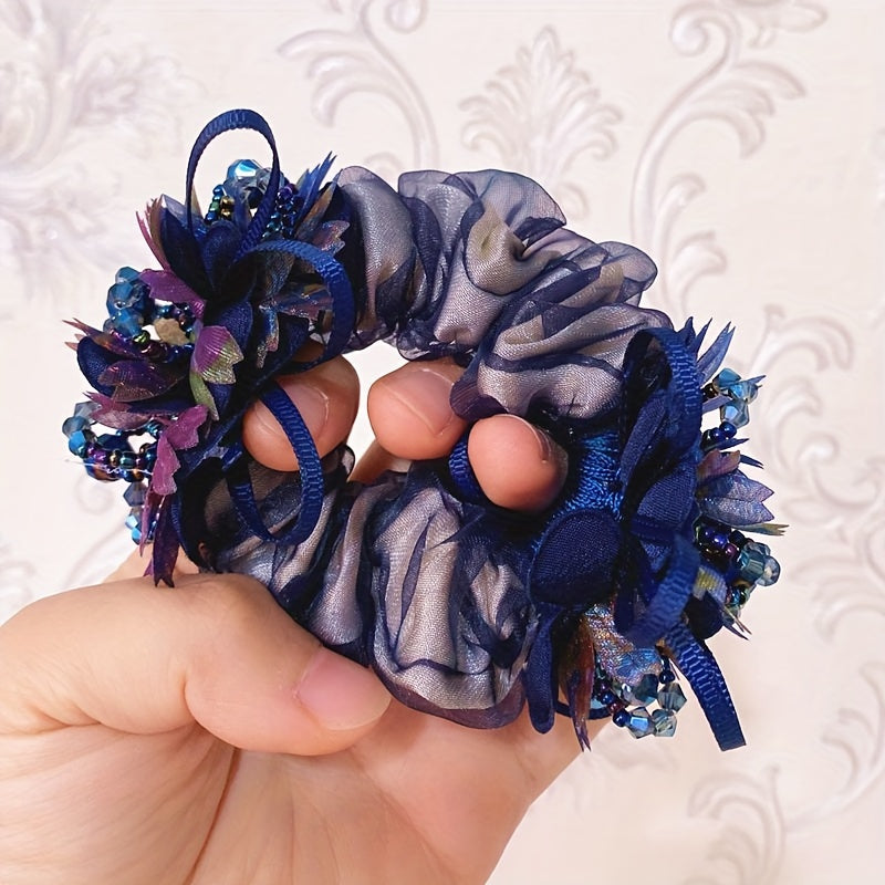 1pc Flower Hair Elastic Hair Rope Large Hair Ties