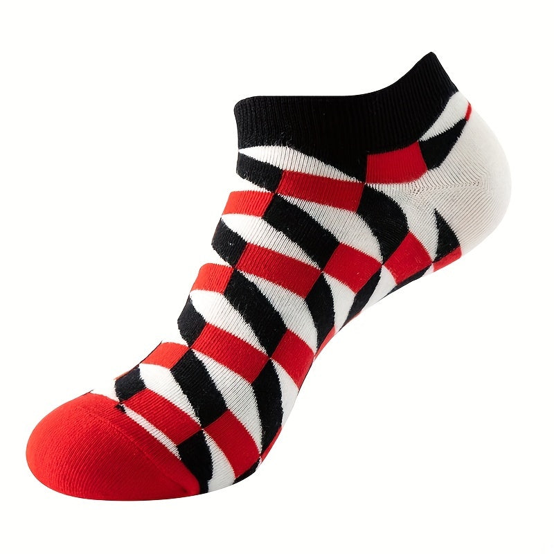 5 Pairs Men's Thin Breathable Low Cut Socks
