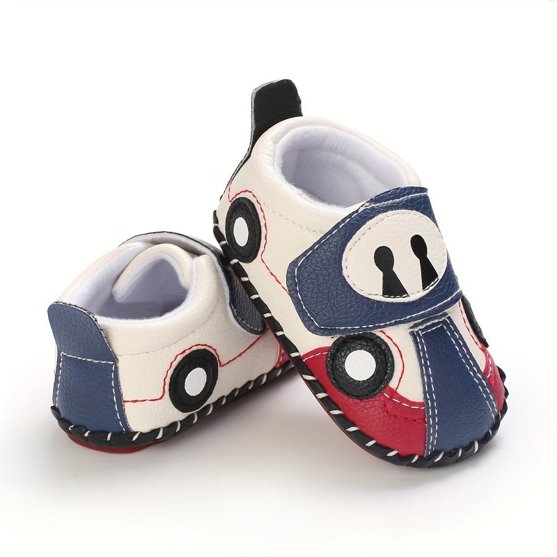 Cartoon Car Sneakers Baby Boys Lightweight Non Slip Shoes Spring Autumn