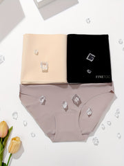 3pcs Seamless High Waist Stretchy Panties Women's Lingerie
