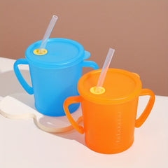 250ml Solid Water Cup With Straw Leakproof Bottle Outdoor Sports Travel