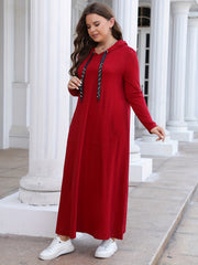Maxi Hooded Sweatshirt Dress