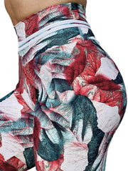 Marble Printed Yoga Leggings High Waist Workout Tight Pants
