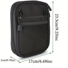 Concealed Gun Pouch Waist Bag for Handgun with Hook Loops