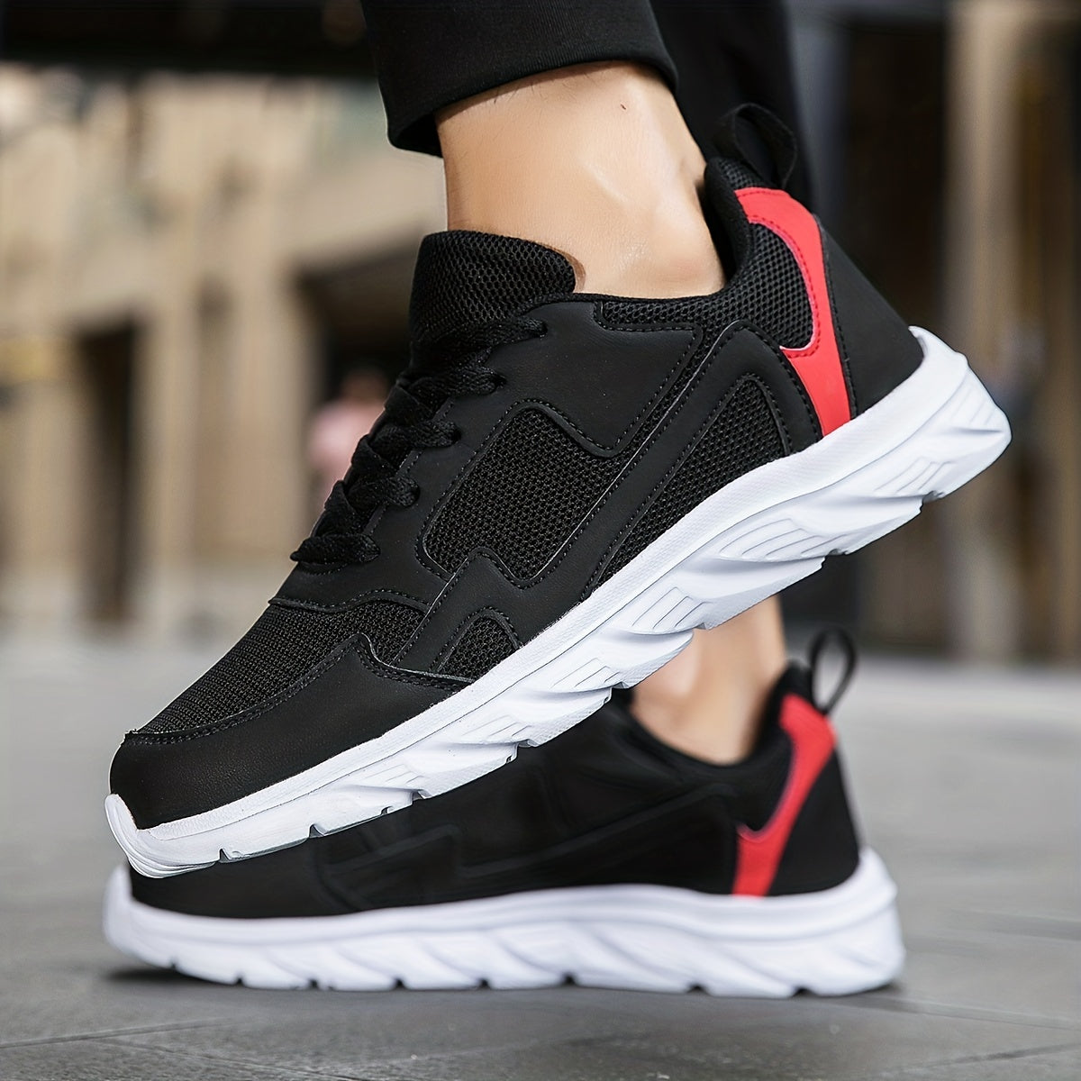 Boys Striped Running Shoes Outdoor Anti-skid Sneakers