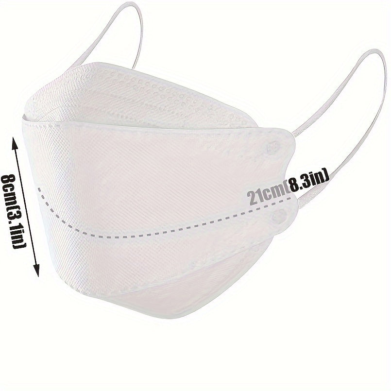 50pcs KN95 Disposable Face Masks For Adults & Teens Tri Fold Cup 3D