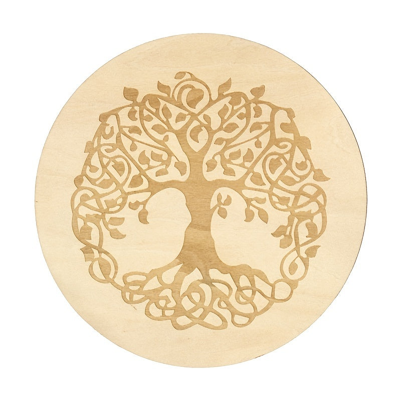 Wooden Pendulum Board Metaphysical Round Altar Decor