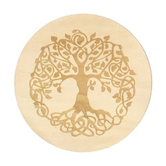 Wooden Pendulum Board Metaphysical Round Altar Decor