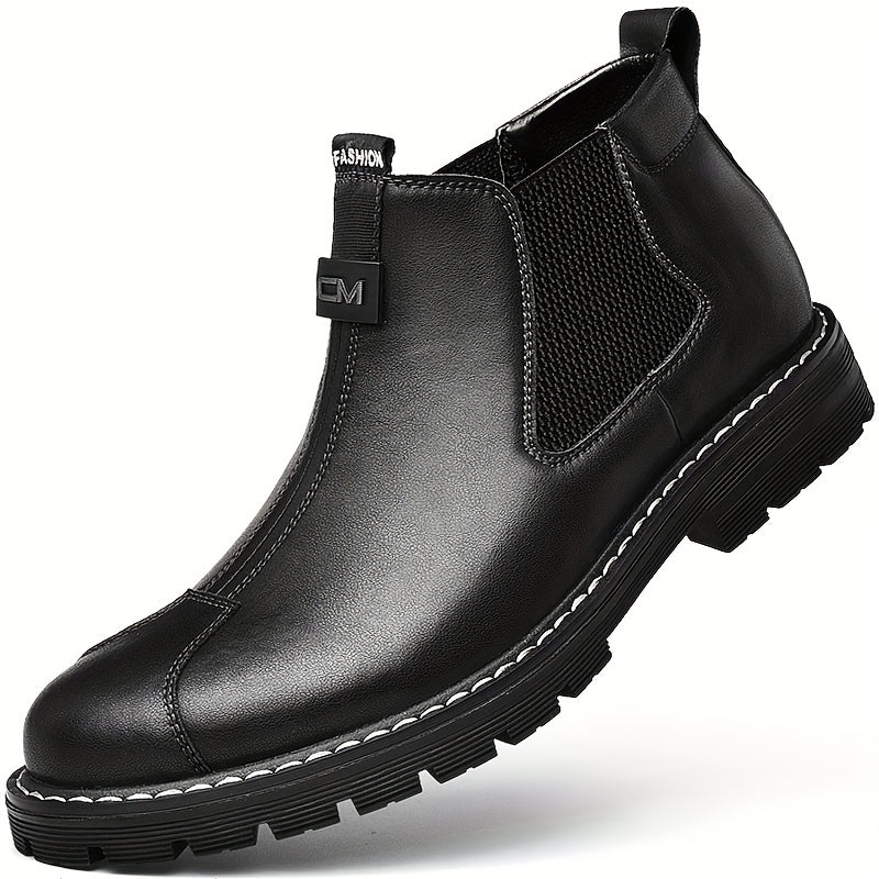 Men's Slip On Chelsea Boots Outdoor Anti-skid Rubber Sole Boots