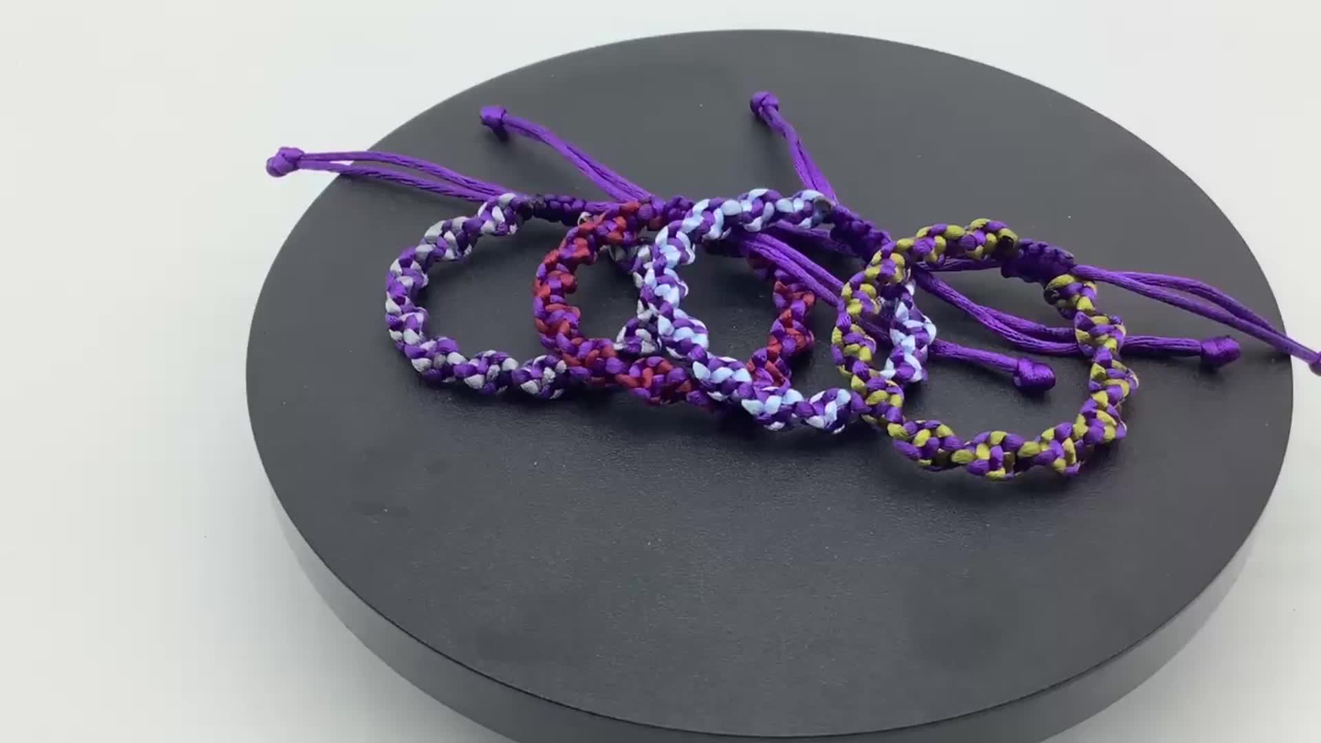 1 Pc Braided Friendship Anklet Lucky Rope Ankle Bracelet For Women