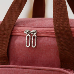 Insulated Double Layer Lunch Bag for Outdoor School Student