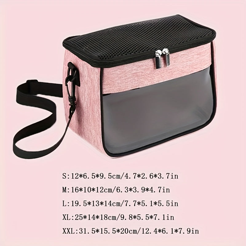 Portable Breathable Hamster Carrier Bag Adjustable Strap for Small Animals