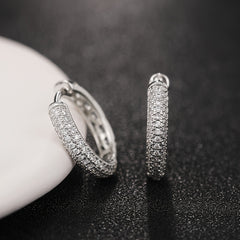 Men's Casual Hip Hop Silver Earrings