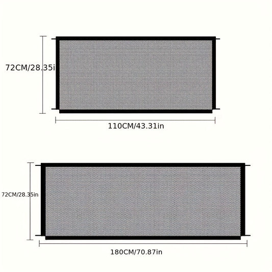 1PC Folding Mesh Dog Gate Portable Isolation Net Non Punching Barrier Safety Net