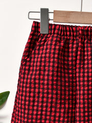 Boys Teen Plaid Shirt & Shorts Set for Summer