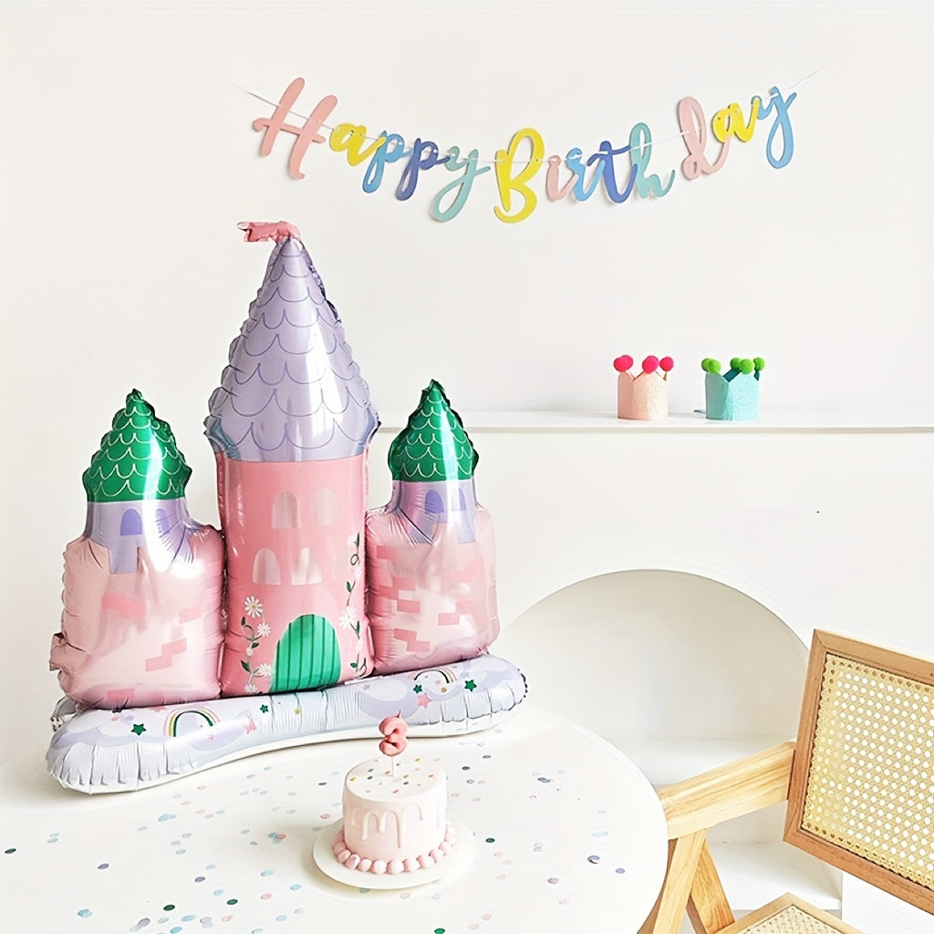 Large Castle Aluminum Balloon for Party Wedding Birthday Bridal Celebration