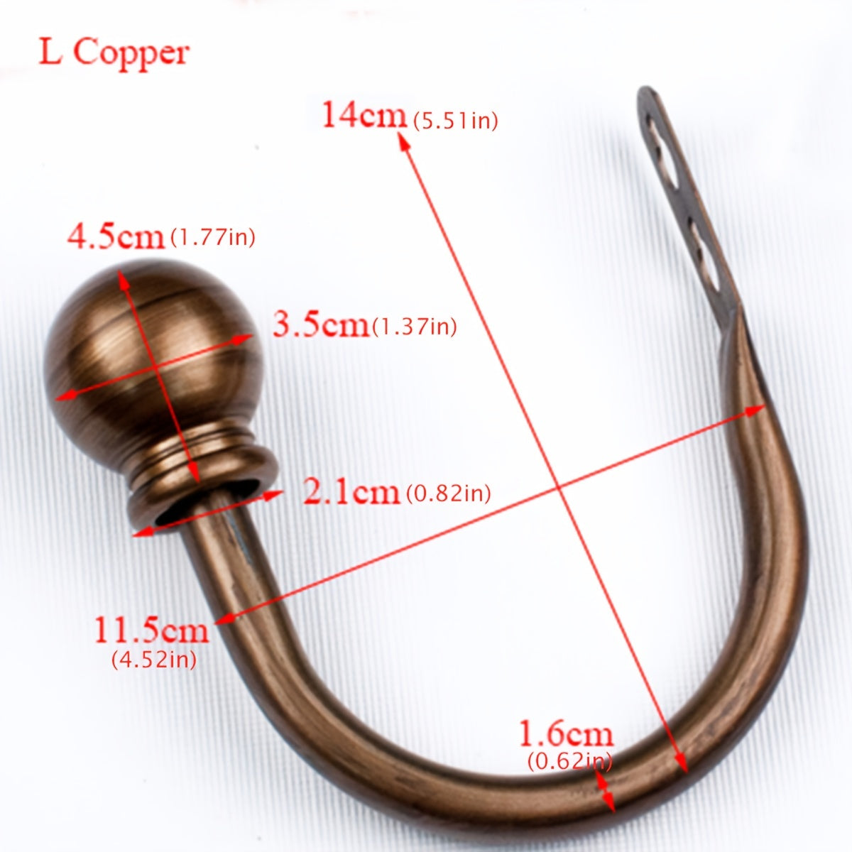2pcs Metal Curtain Holdbacks U Shaped Hooks