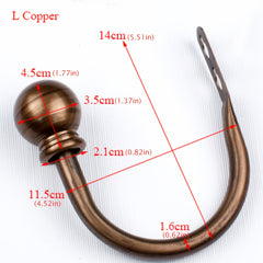 2pcs Metal Curtain Holdbacks U Shaped Hooks