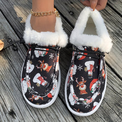 Women's Christmas Snow Boots Plush Comfort & Warmth