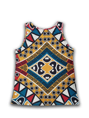 Geometric Print Tank Top Sleeveless Summer Top