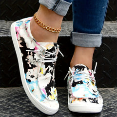 Tie Dye Skate Shoes Women's Casual Lightweight Walking Shoes