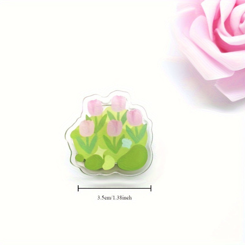 1pc Little Flower Clip Sticky Note Clip for Office