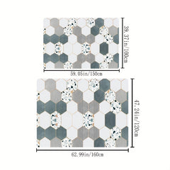 Geometric Shaggy Area Rug for Living Room Bedroom Game Room Stylish Decor