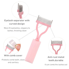 Pro Eyelash Curler & Comb Set for Perfectly Curled and Groomed Lashes