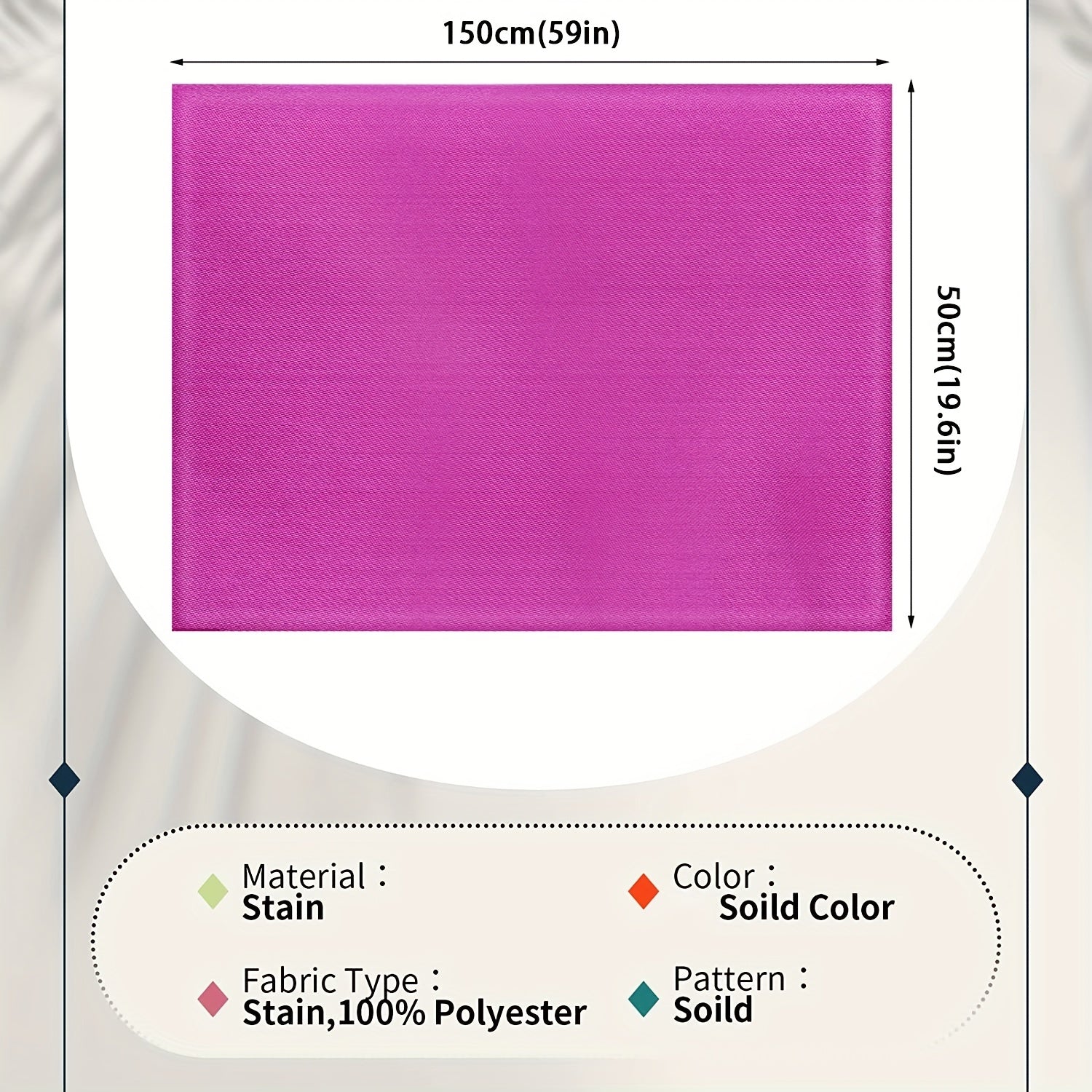 Satin Fabric Solid Colors Wedding Bridal Decoration Apparel Crafts