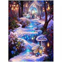 5D Pink Landscape Diamond Painting Set for Adults - Interior Decor 20 02 29