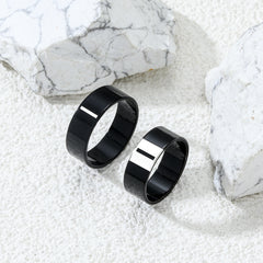Couple Letter Rings Stainless Steel Punk Accessories Anniversary Gift