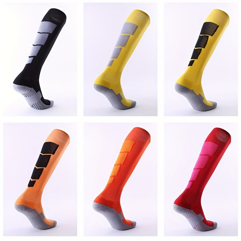 Compression Soccer Socks High Tube Block Socks