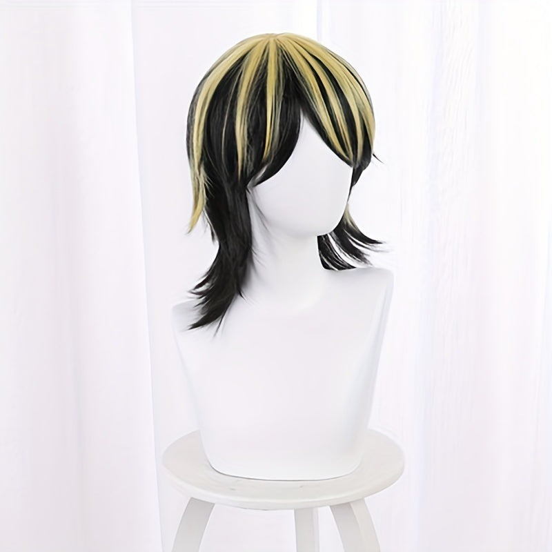 Anime Cosplay Wig Heat Resistant Synthetic Short Wigs