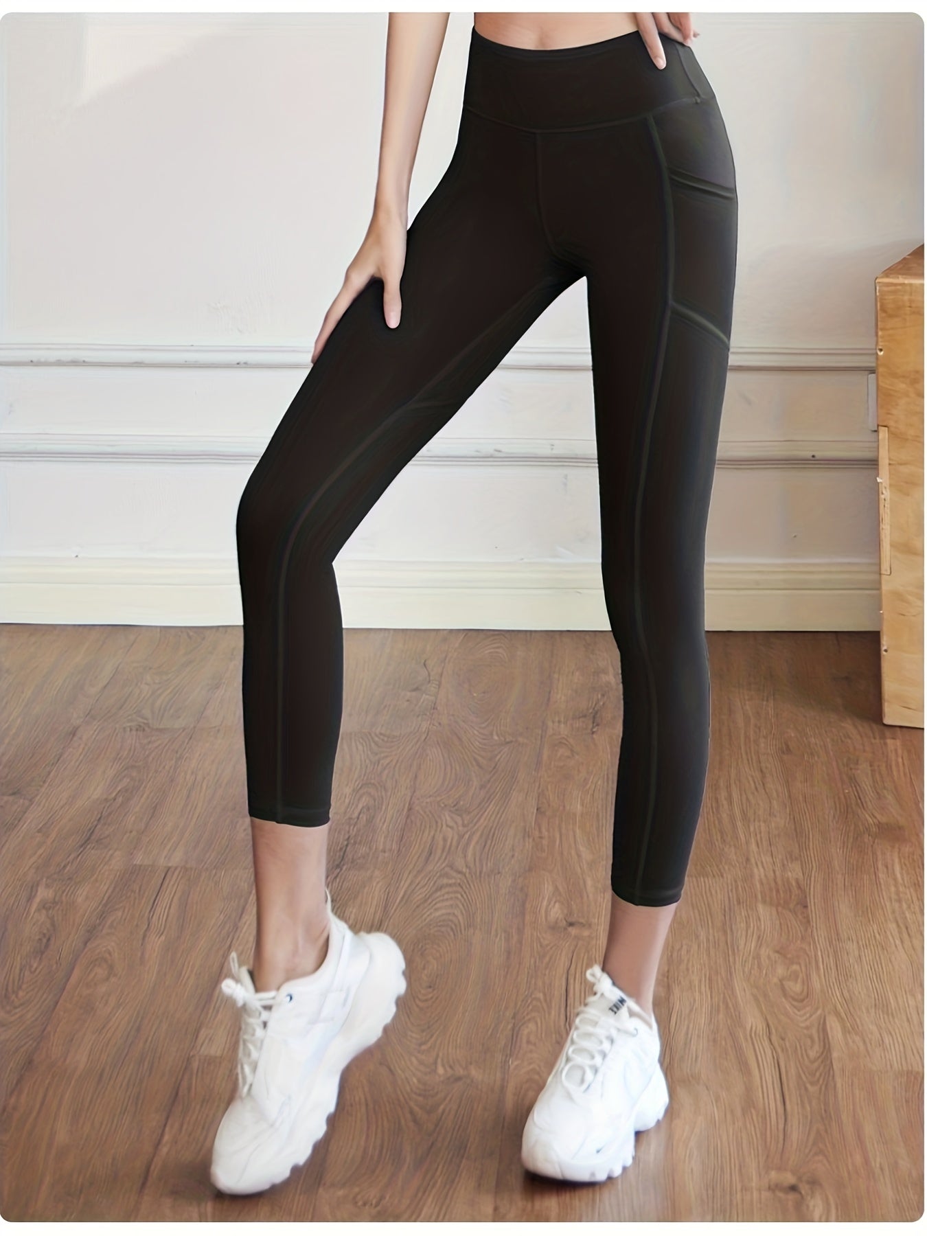 High Waist Fitness Pants With Pocket Running Yoga Leggings