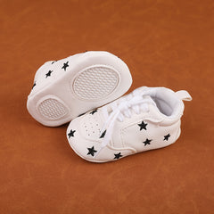 Casual Lace Up Sneakers for Baby Boys Lightweight Non Slip Shoes