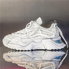 Men's Chunky Lace-Up Dad Sneakers Athletic Shoes