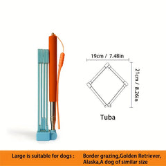 Portable Pet Pooper Scooper Long Handled Dog Waste Collector