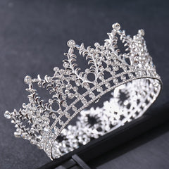 Vintage Crystal Rhinestone Bridal Wedding Crown Bling Tiara